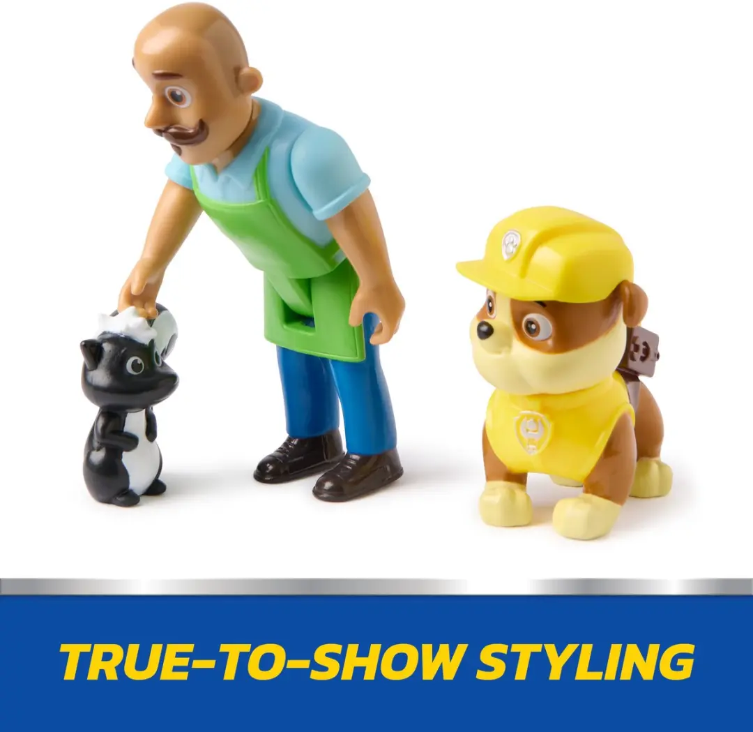 PAW Patrol Speelfigurenset 2016520 - Rubble, Meneer Porter & Stinkdier