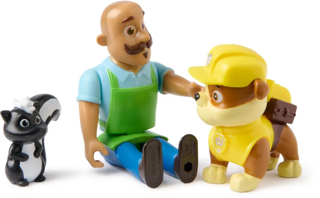 PAW Patrol Speelfigurenset 2016520 - Rubble, Meneer Porter & Stinkdier