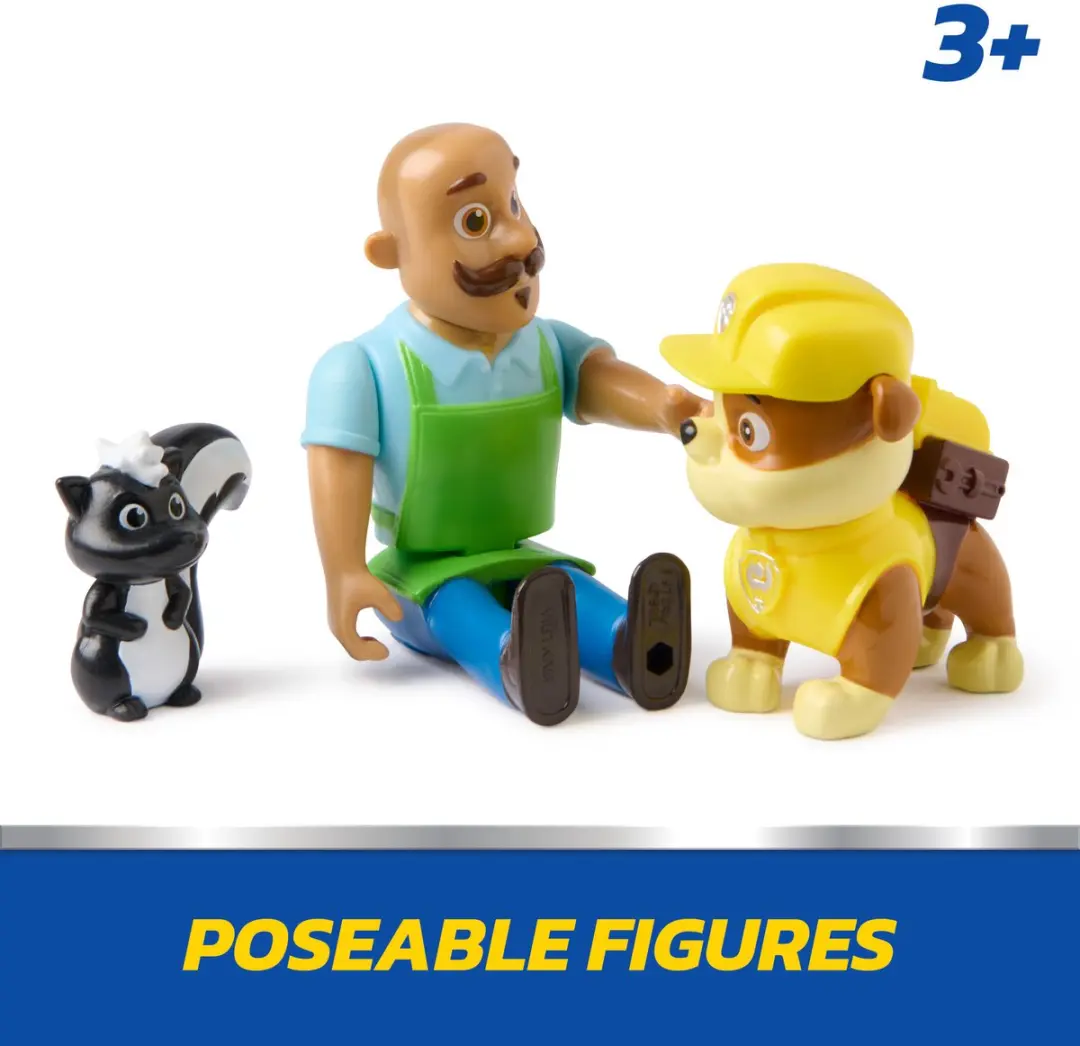 PAW Patrol Speelfigurenset 2016520 - Rubble, Meneer Porter & Stinkdier - afbeelding 6 van 6