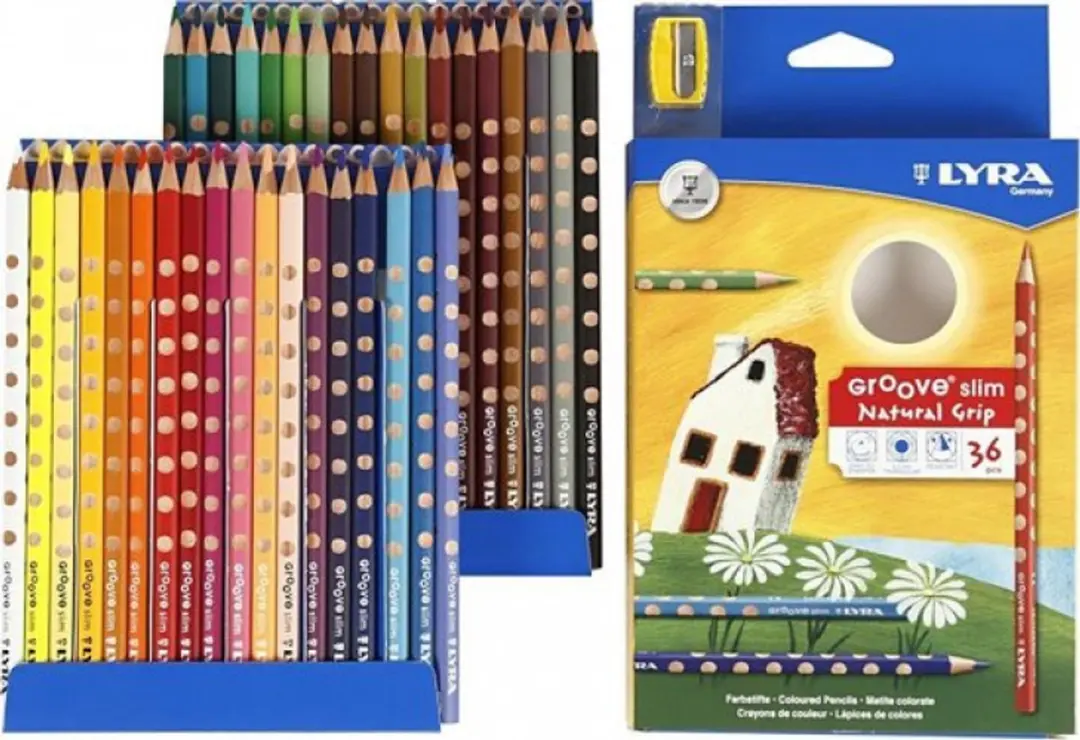 Lyra Kleurpotloden Dunne Groove 36 Stuks - Multicolor