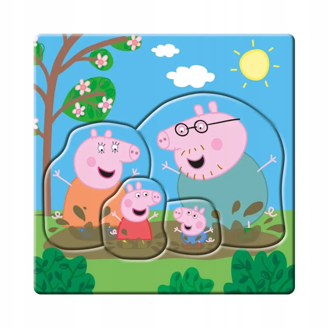 Peppa Pig Baby Puzzelset 3-5 Stuks - Multicolor