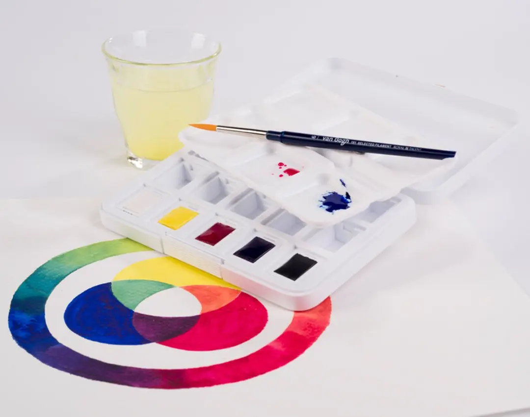 Van Gogh Aquarelverf Pocket Box - 5 Primaire Kleuren - 130g