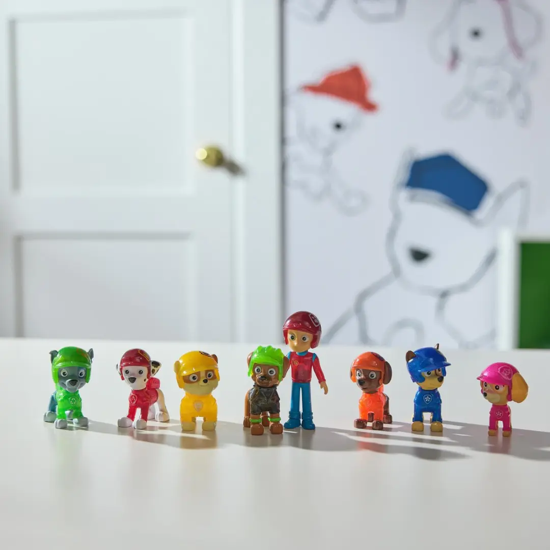 PAW Patrol Reddingswagens Speelgoedset - 7 Figuren - Multicolor