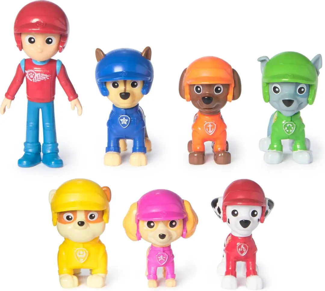 PAW Patrol Reddingswagens Speelgoedset - 7 Figuren - Multicolor