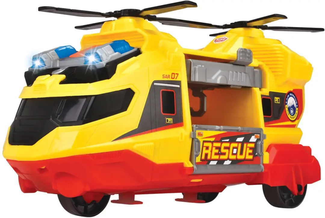 Dickie Toys Ziekenhuis Helikopter 203306023 - Licht & Geluid - Geel/Rood - afbeelding 6 van 6