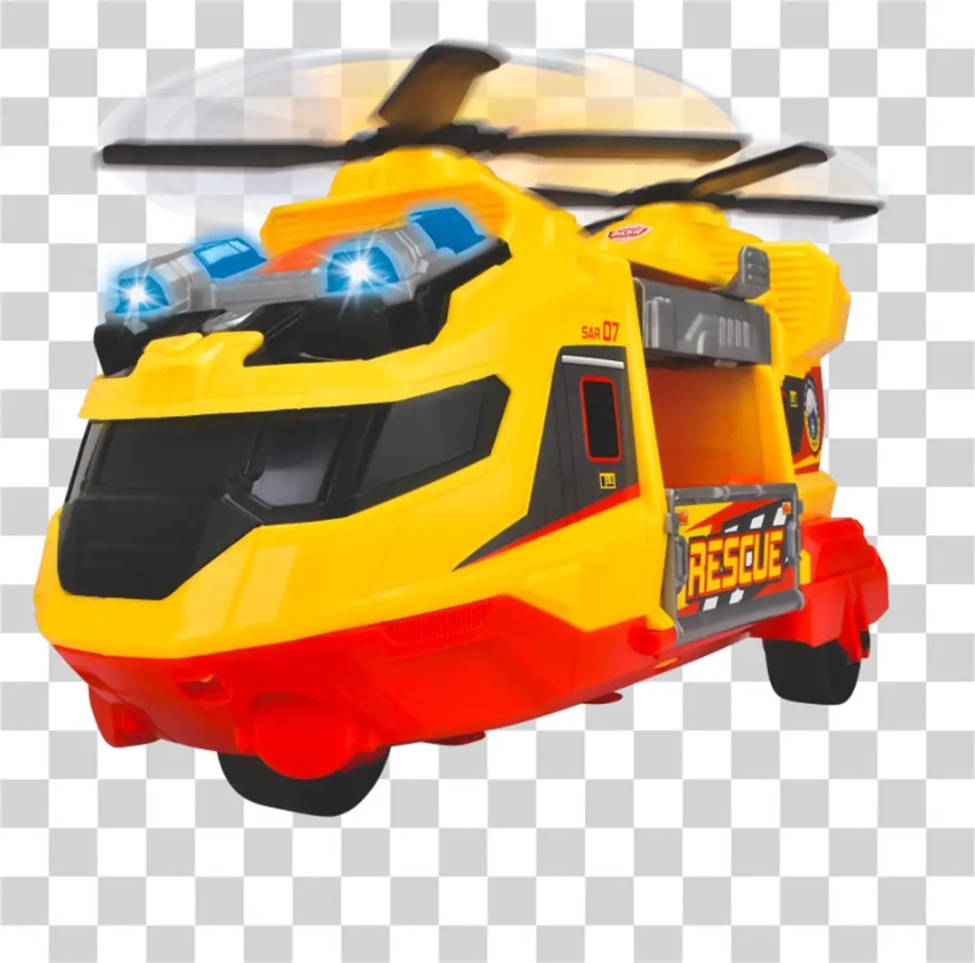 Dickie Toys Ziekenhuis Helikopter 203306023 - Licht & Geluid - Geel/Rood