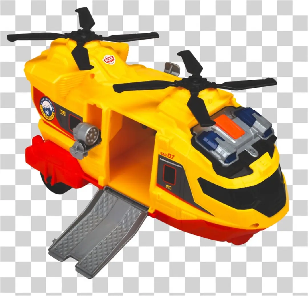 Dickie Toys Ziekenhuis Helikopter 203306023 - Licht & Geluid - Geel/Rood