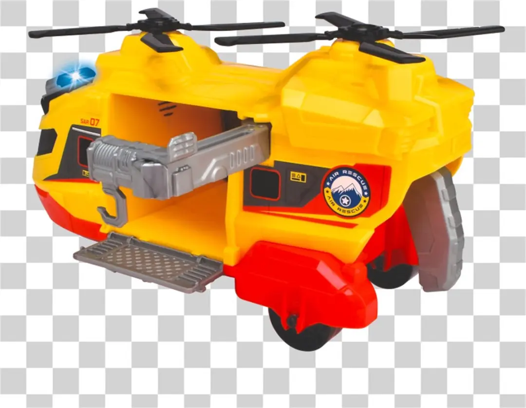 Dickie Toys Ziekenhuis Helikopter 203306023 - Licht & Geluid - Geel/Rood