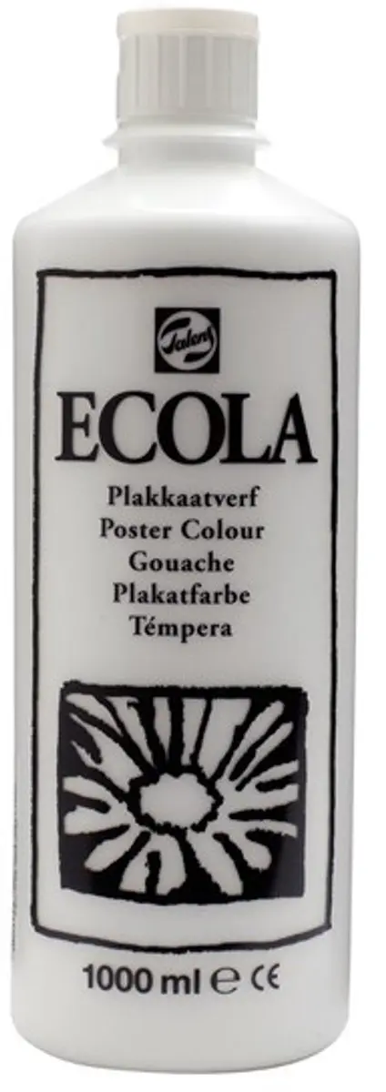 Talens Ecola Plakkaatverf Wit 1000ml