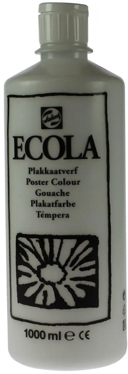 Talens Ecola Plakkaatverf Wit 1000ml