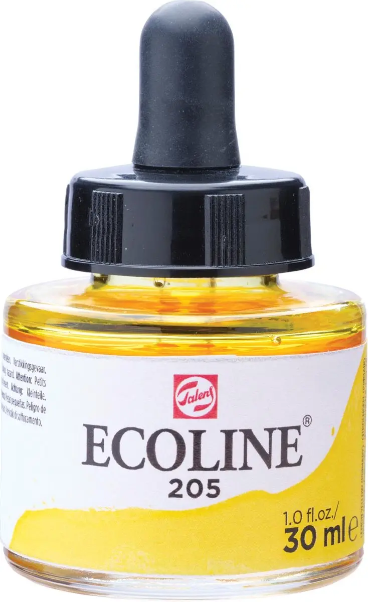 Talens Ecoline Waterverf Citroengeel 30ml