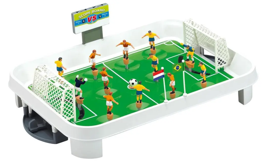 VDM Voetbalspeel Veertjes 67008 - Groen/Wit - 1 Bal