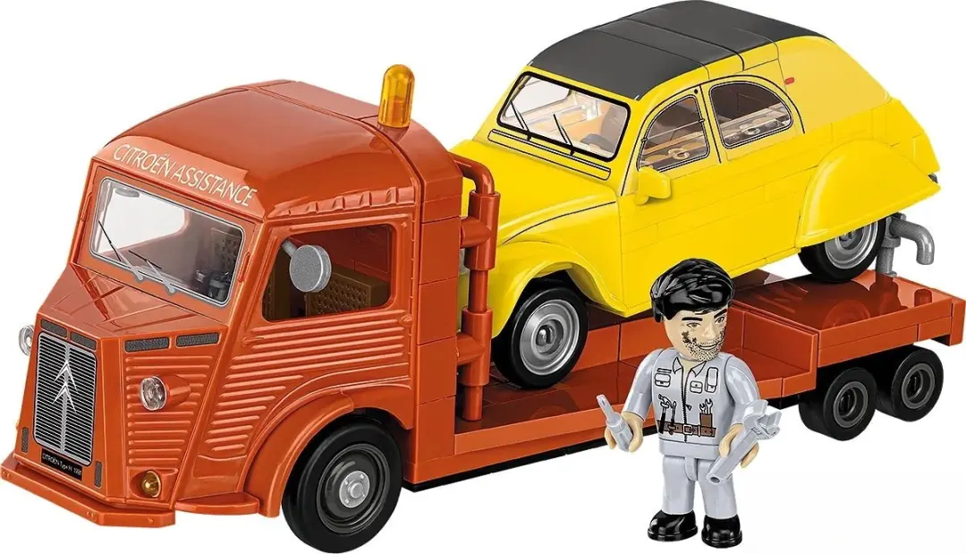 Cobi Citroën Type H Car Transporter - 278 Stukken - Geel/Orange