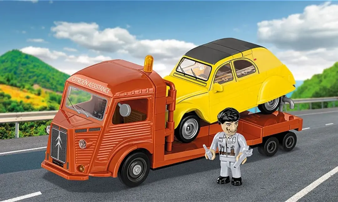 Cobi Citroën Type H Car Transporter - 278 Stukken - Geel/Orange