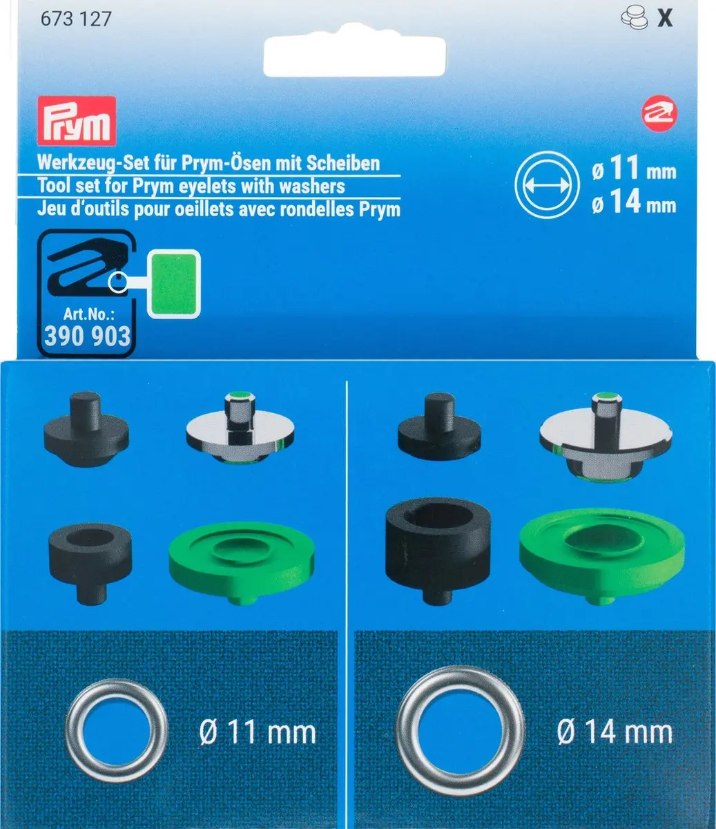 Prym Gereedschap-set Ringen 11+14mm - 8 Stuks - Multi - afbeelding 6 van 6