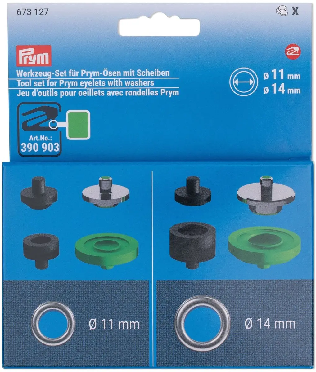 Prym Gereedschap-set Ringen 11+14mm - 8 Stuks - Multi