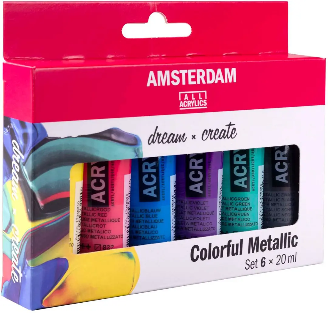 Royal Talens Amsterdam Standard Metallic Acrylverf - 6x20ml
