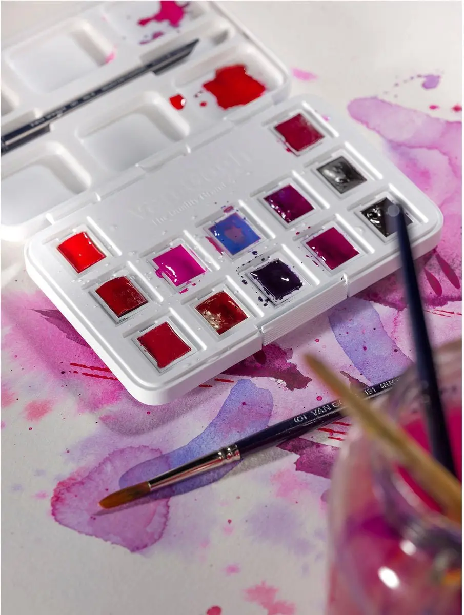 Van Gogh Aquarelverf Pocket Box - 12 Kleuren 12ml