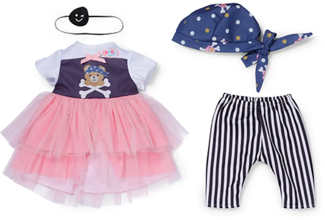 Baby Born Piratenoutfit - Meerkleurig