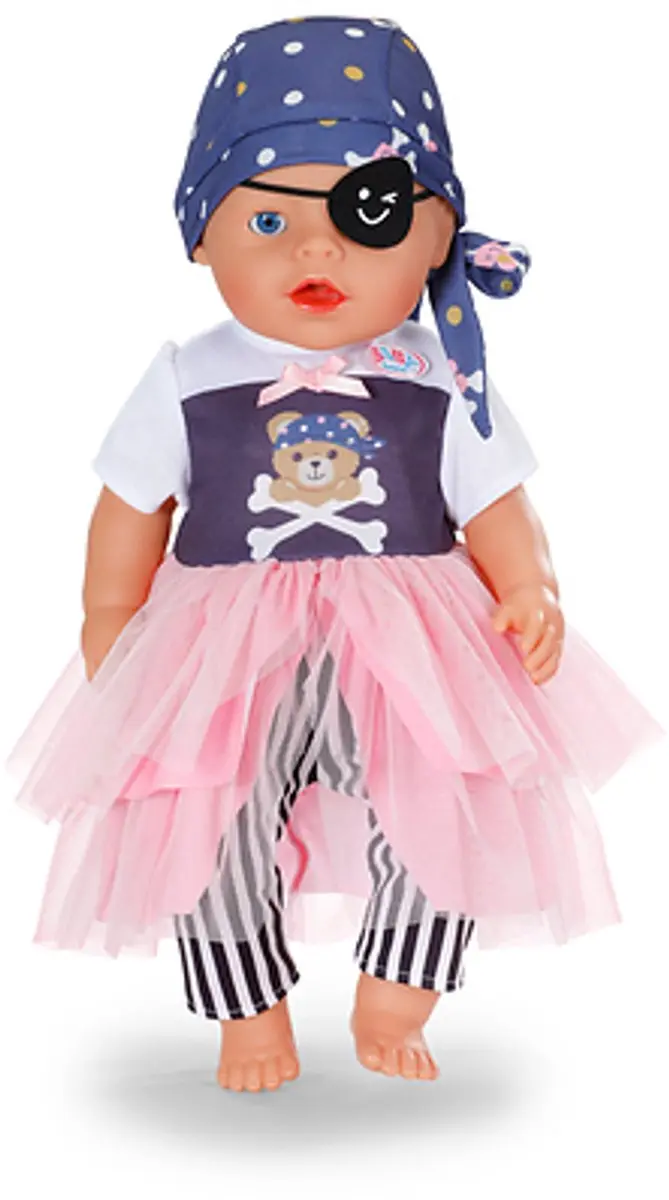Baby Born Piratenoutfit - Meerkleurig