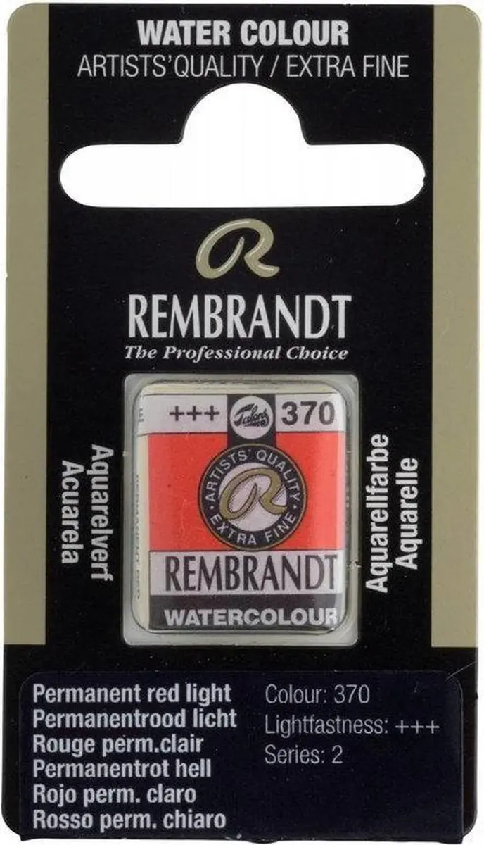 Rembrandt Waterverf Napje Permanent Red Light 10g