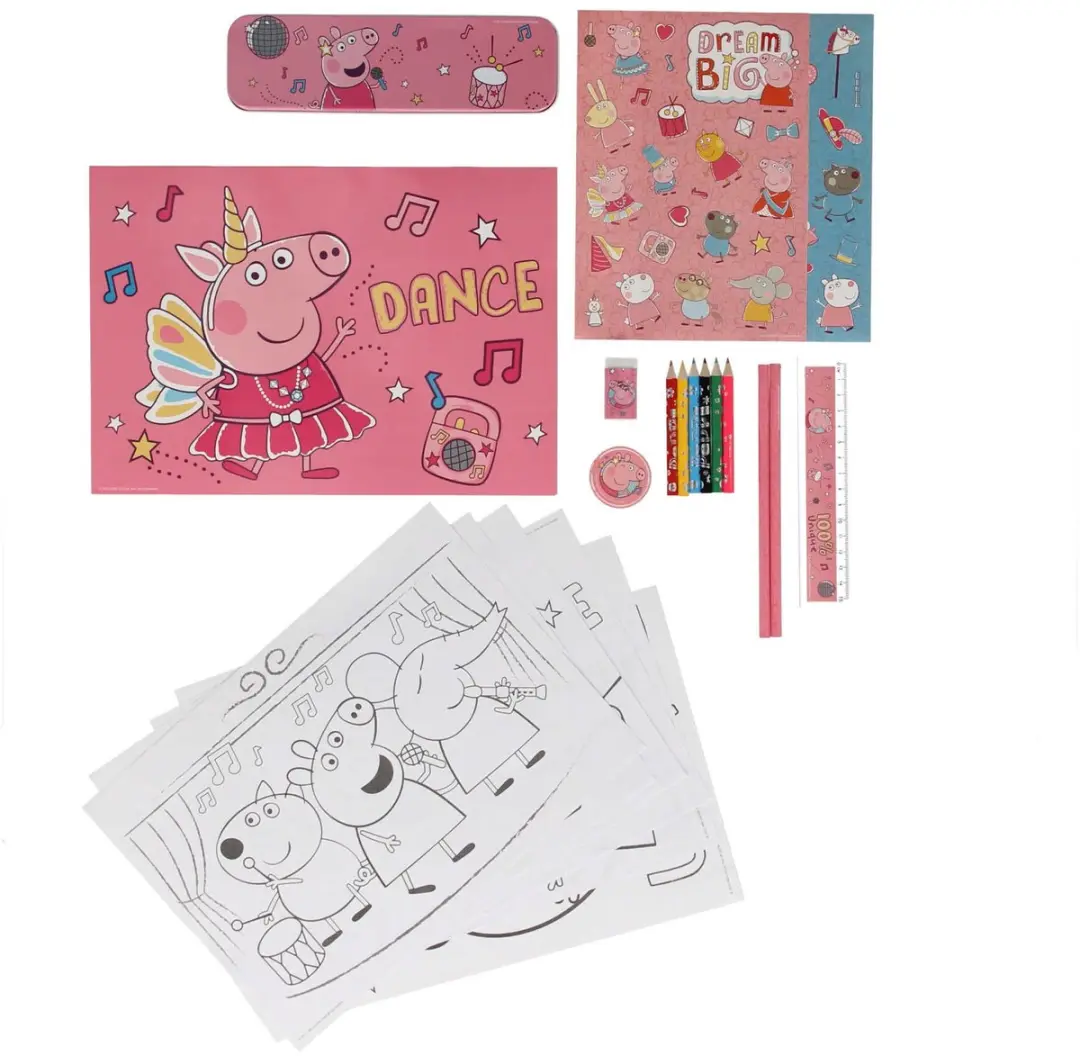 Peppa Pig Tekenkoffer - Meerkleurig