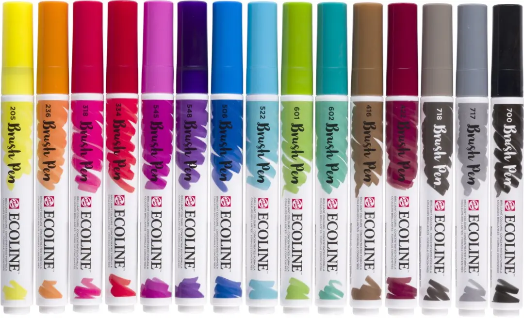 Ecoline Brush Pen Set 15 Stuks