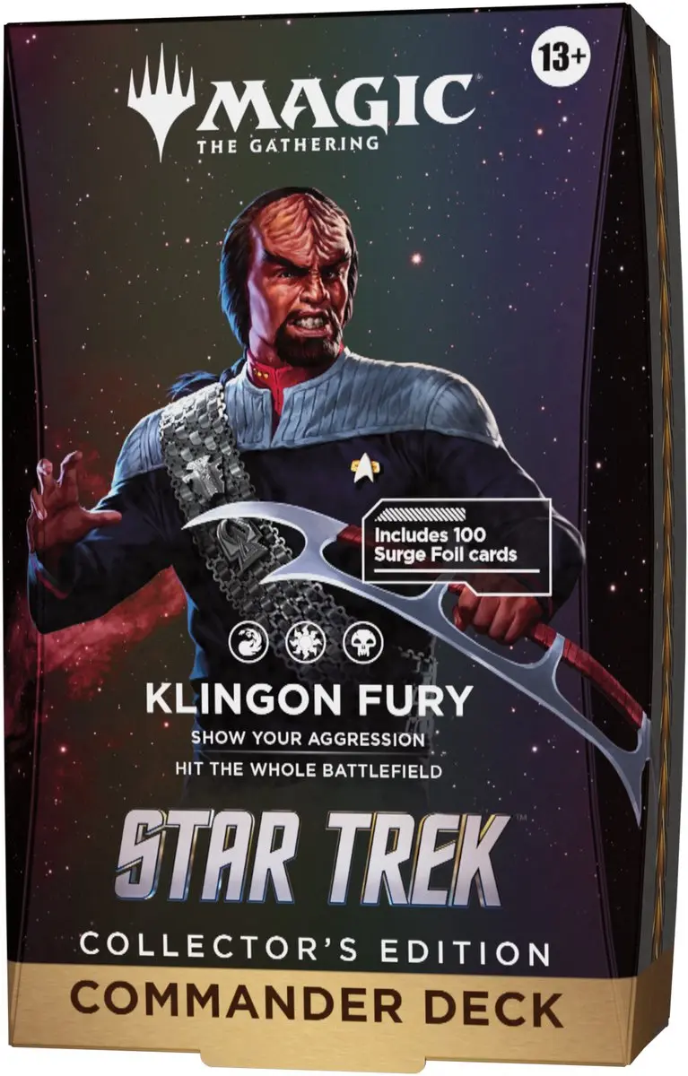 Magic The Gathering Star Trek Klingon Fury Commander Deck
