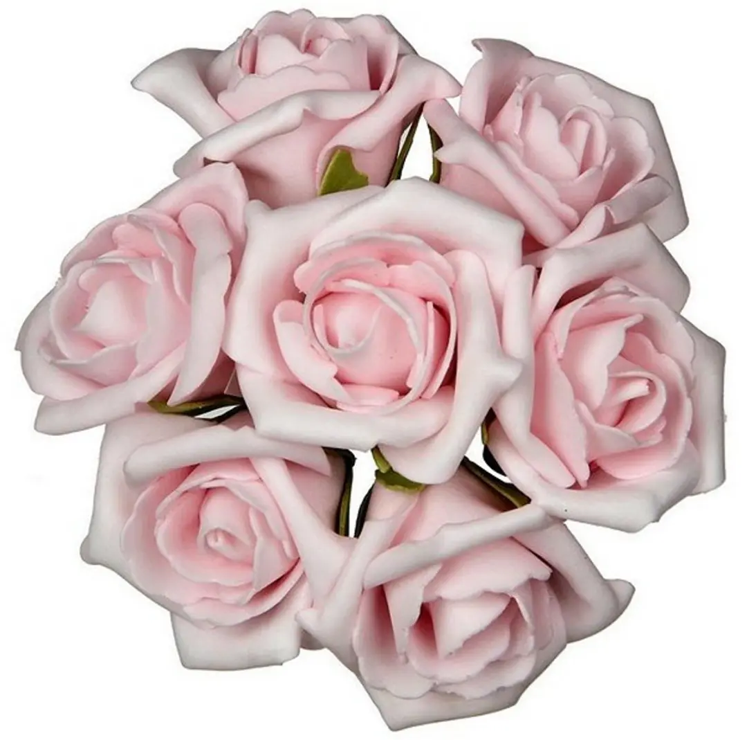 Ideas4seasons Roosjes Foam 42 Stuks - Lichtroze