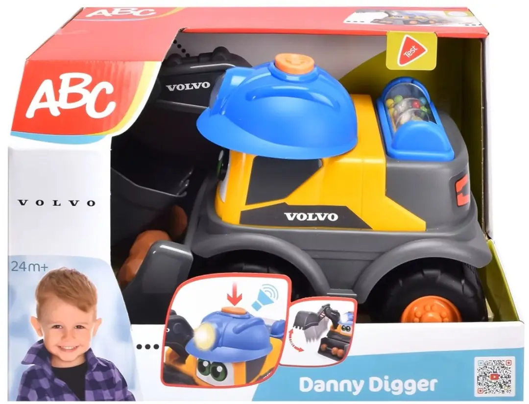 Dickie Simba ABC Danny Digger Graafmachine - 204114013 - 3x AAA