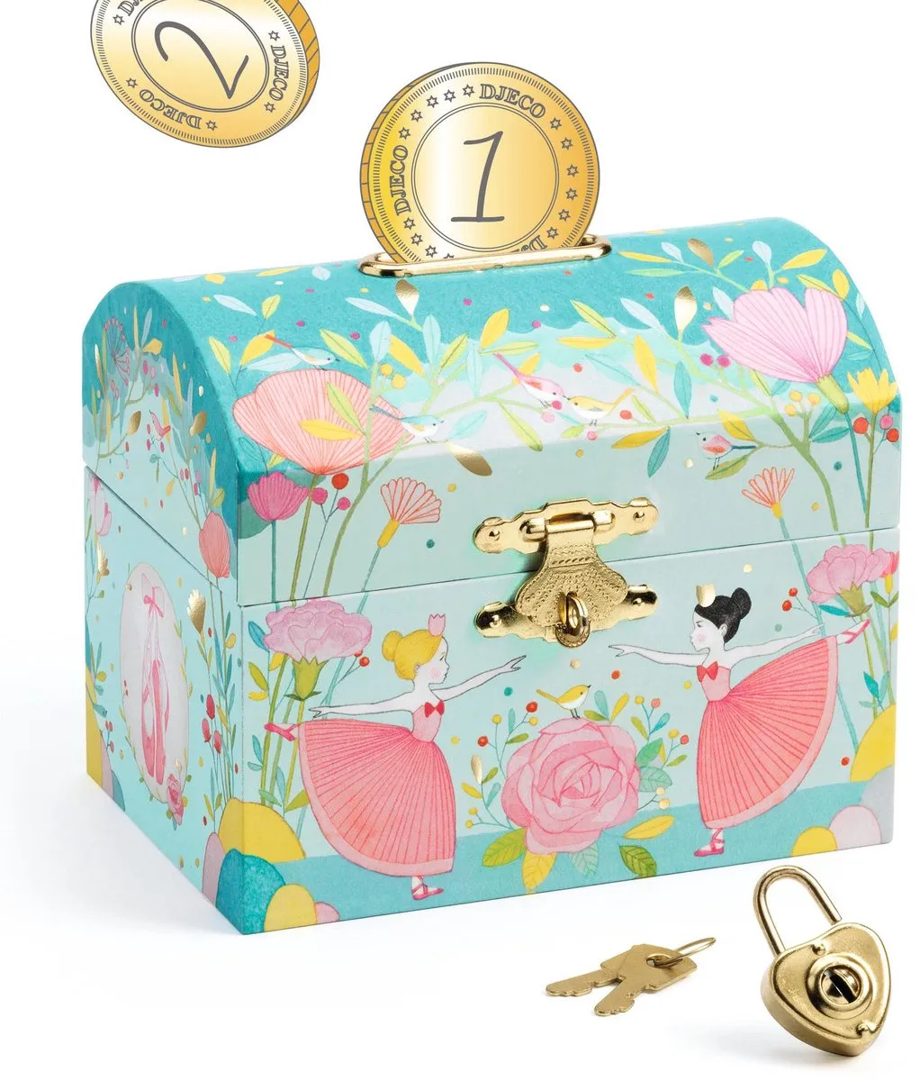 Djeco Ballerina Spaarpot - Multicolor