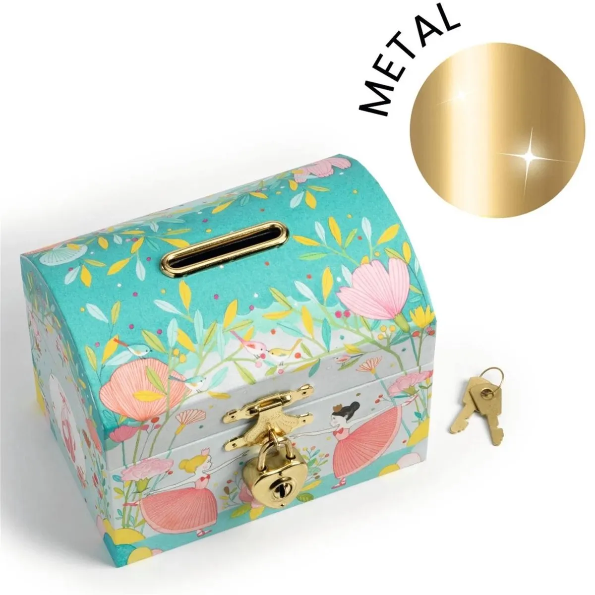 Djeco Ballerina Spaarpot - Multicolor