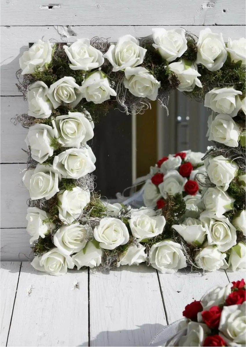 Ideas4seasons Decoratie Roosjes Foam - 12 Stuks - Rood