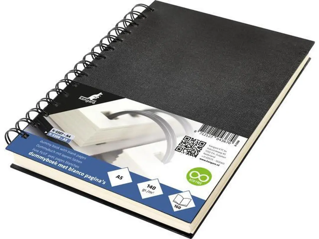 Kangaro Dummyboek A5 Zwart
