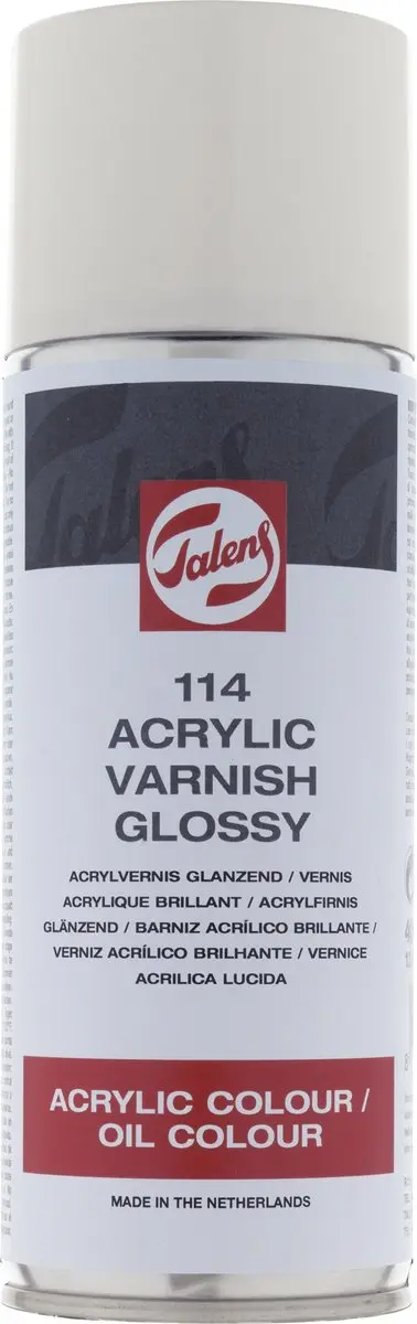 Talens Fixeermiddel Acrylvernis Glanzend 114 Spuitbus 400ml
