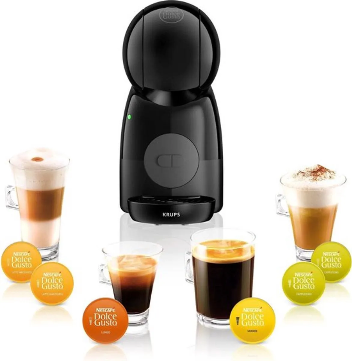 Krups NESCAFÉ Dolce Gusto Piccolo XS KP1A35 - Koffiezetapparaat - 1600W - Rood/Zwart