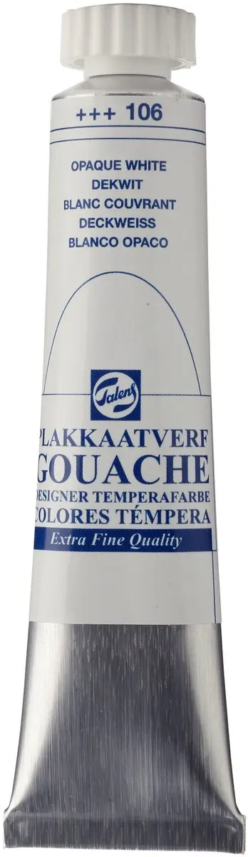 Talens Plakkaatverf Dekwit Gouache 20ml