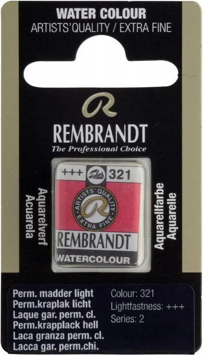 Rembrandt Waterverf Napje Permanent Madder Light 10g