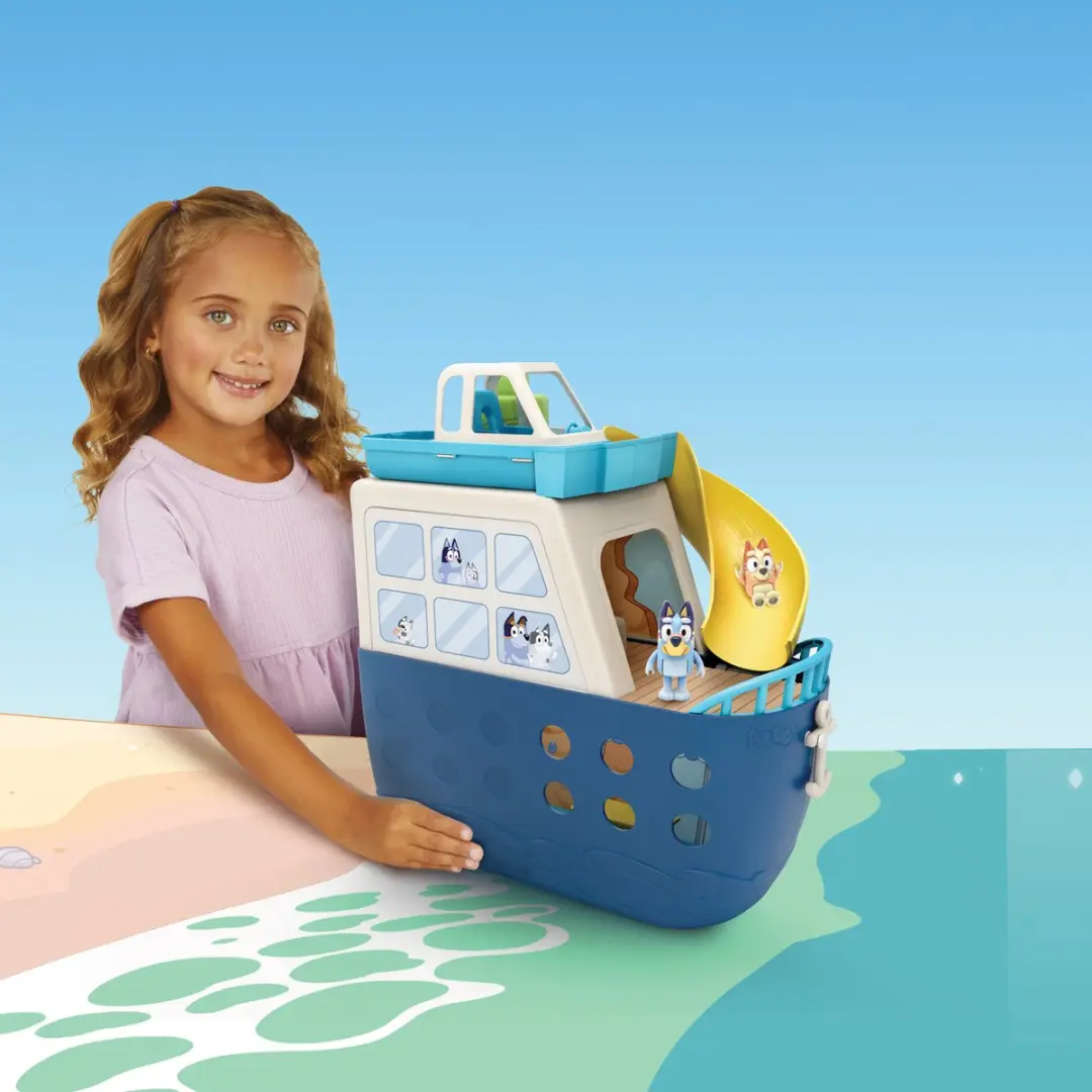 Moose Toys Bluey Transformerend Cruiseschip Speelset - MS19393