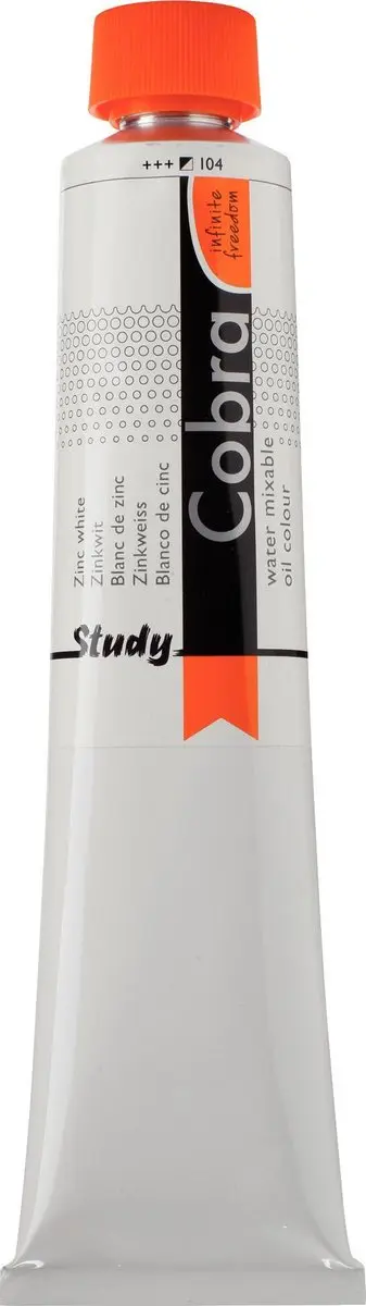Cobra Study Waterverf Tube Zinkwit 104
