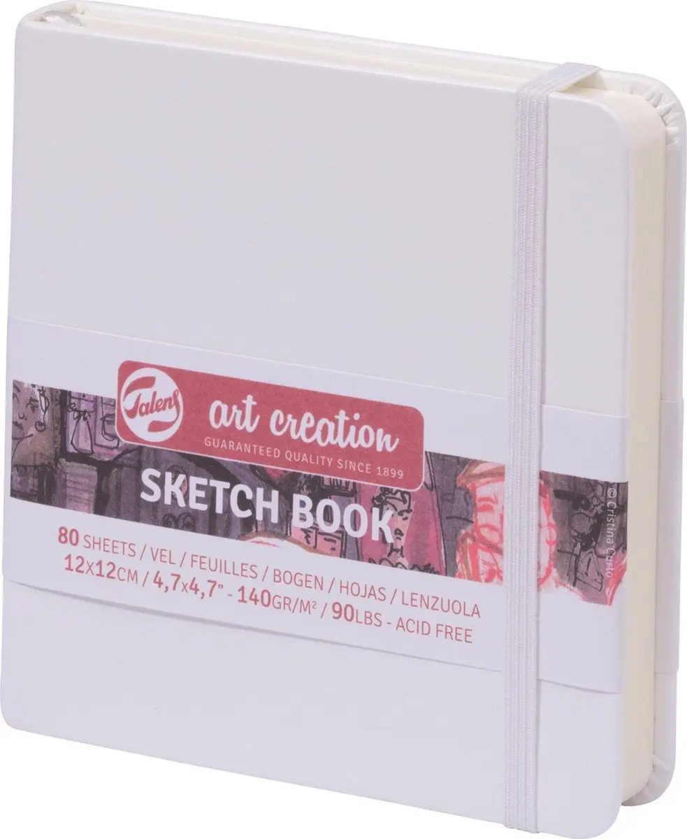 Talens Schetsboek 12x12cm 140g