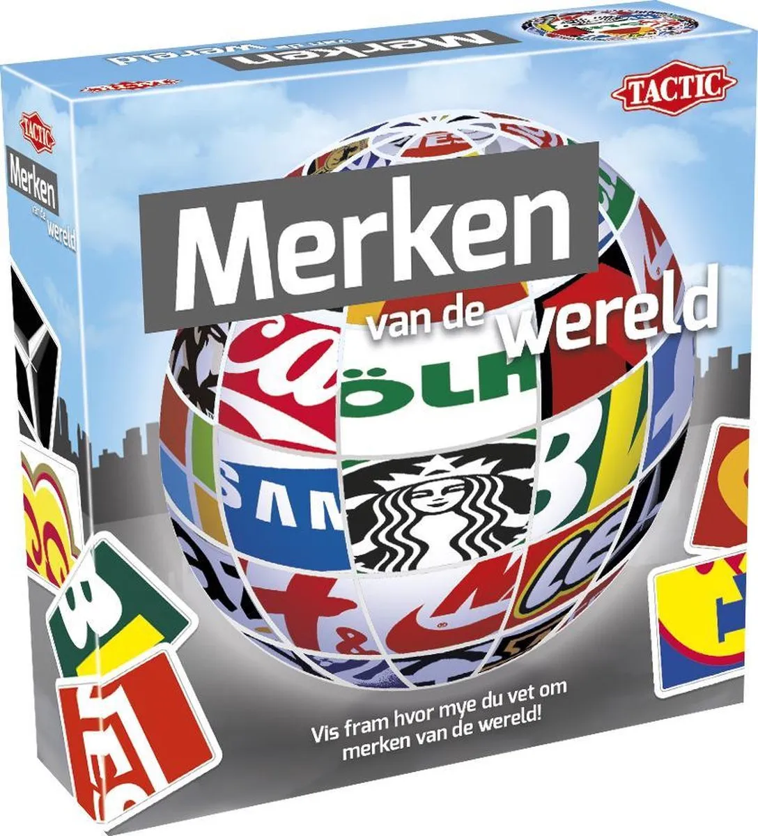Tactic Merken van de Wereld Kaartspel 58339 - 2-6 Spelers