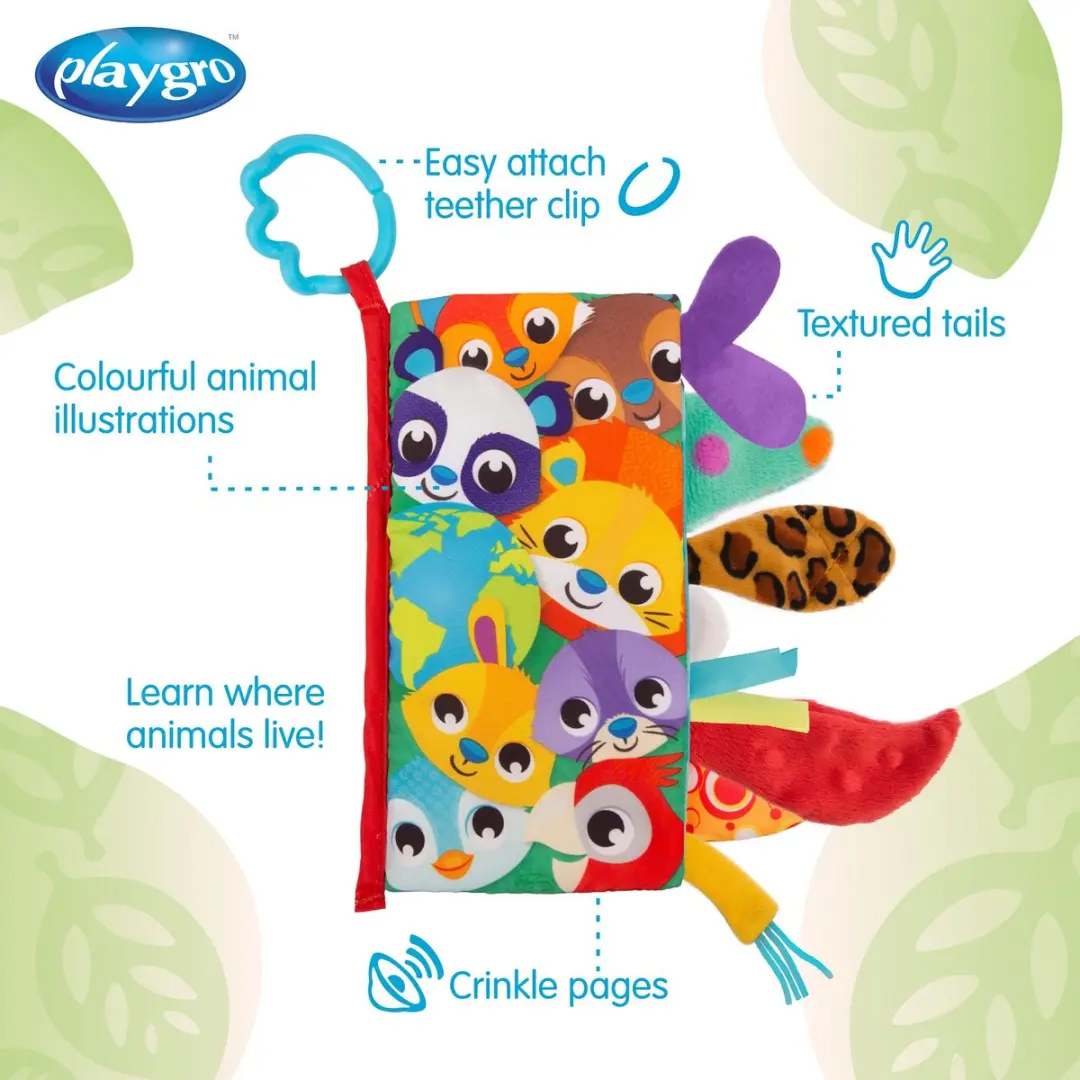 Playgro Voelboekje Staarten van de Wereld - Multi