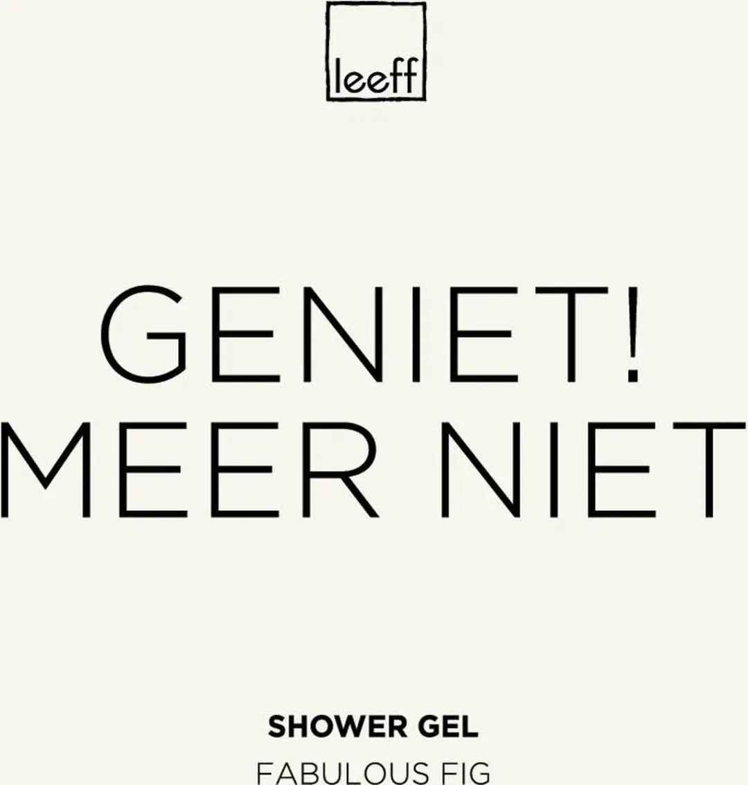 Leeff Douchegel Fabulous Fig 500ml - Zwart