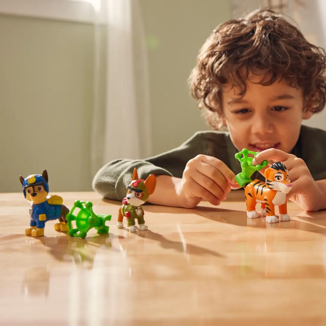 PAW Patrol Jungle Pups Speelfiguren - Chase & Rex of Skye & Marshall - 6068080