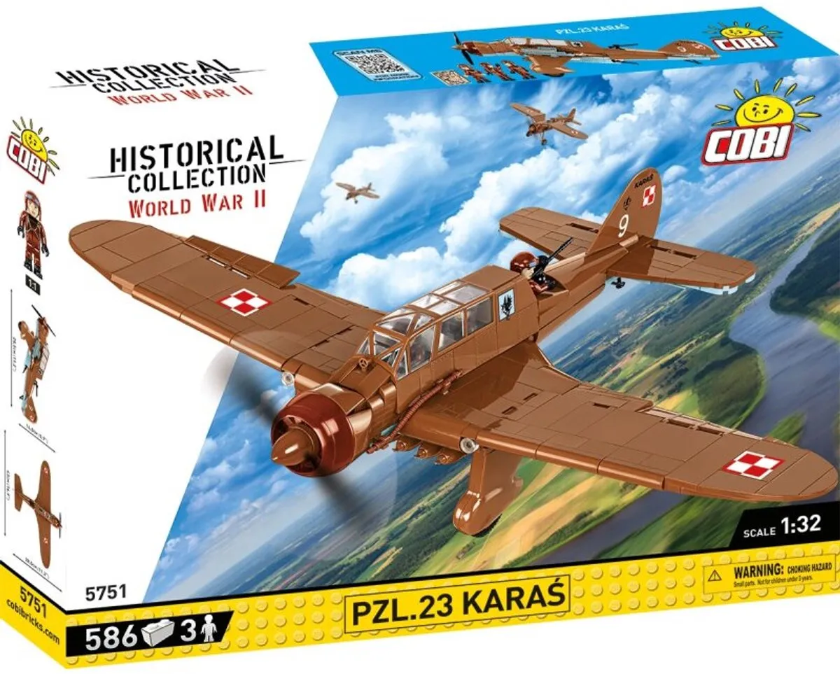 Cobi PZL.23 Karas Bouwset 586 Stukken