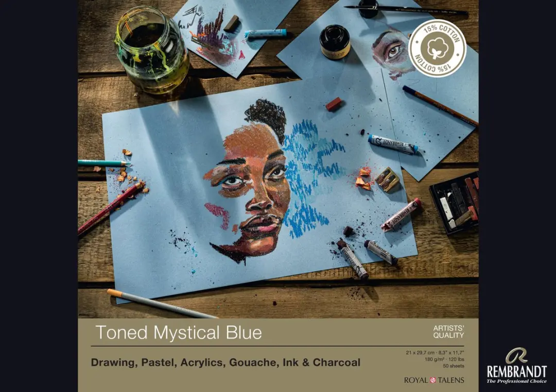 Rembrandt Tekenpapier A4 Mystical Blue