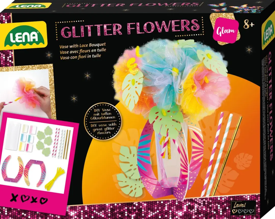 Lena Glitter Bloemen Knutselset
