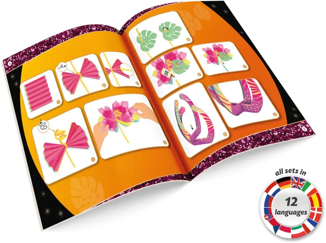 Lena Glitter Bloemen Knutselset - Meerkleurig