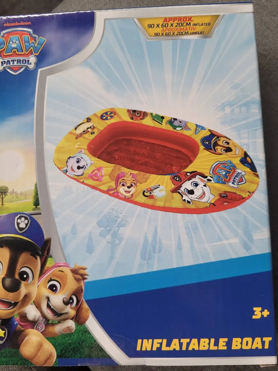 PAW Patrol Roeiboot - 90x60x20cm Geel